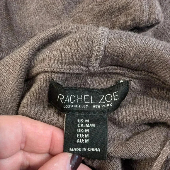 Rachel Zoe Muted Plum Cozy Hoodie Sweater, Size M - Picture 6 of 8